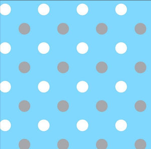 Premium Anti-Pill Simply Dots Blue Grey Fleece B970