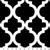 Premium Anti-Pill Bella Trellis Black White Fleece B974