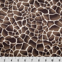 Giraffe Charmeuse Satin CHOCOLATE SP-24