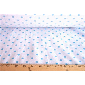 Baby Blue Polka Dots Poplin