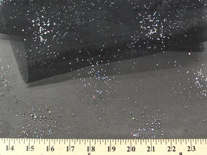 Sparkle Glitter Organza BLACK