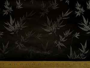 Chinese Bamboo Brocade Black