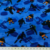 Anti-Pill Blue Hockey Fleece 480
