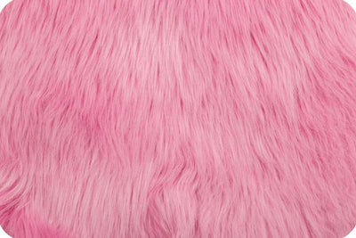 Long Pile Shaggy Fur BUBBLE GUM