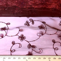 SWATCHES Embroidered Flower Sequins Organza