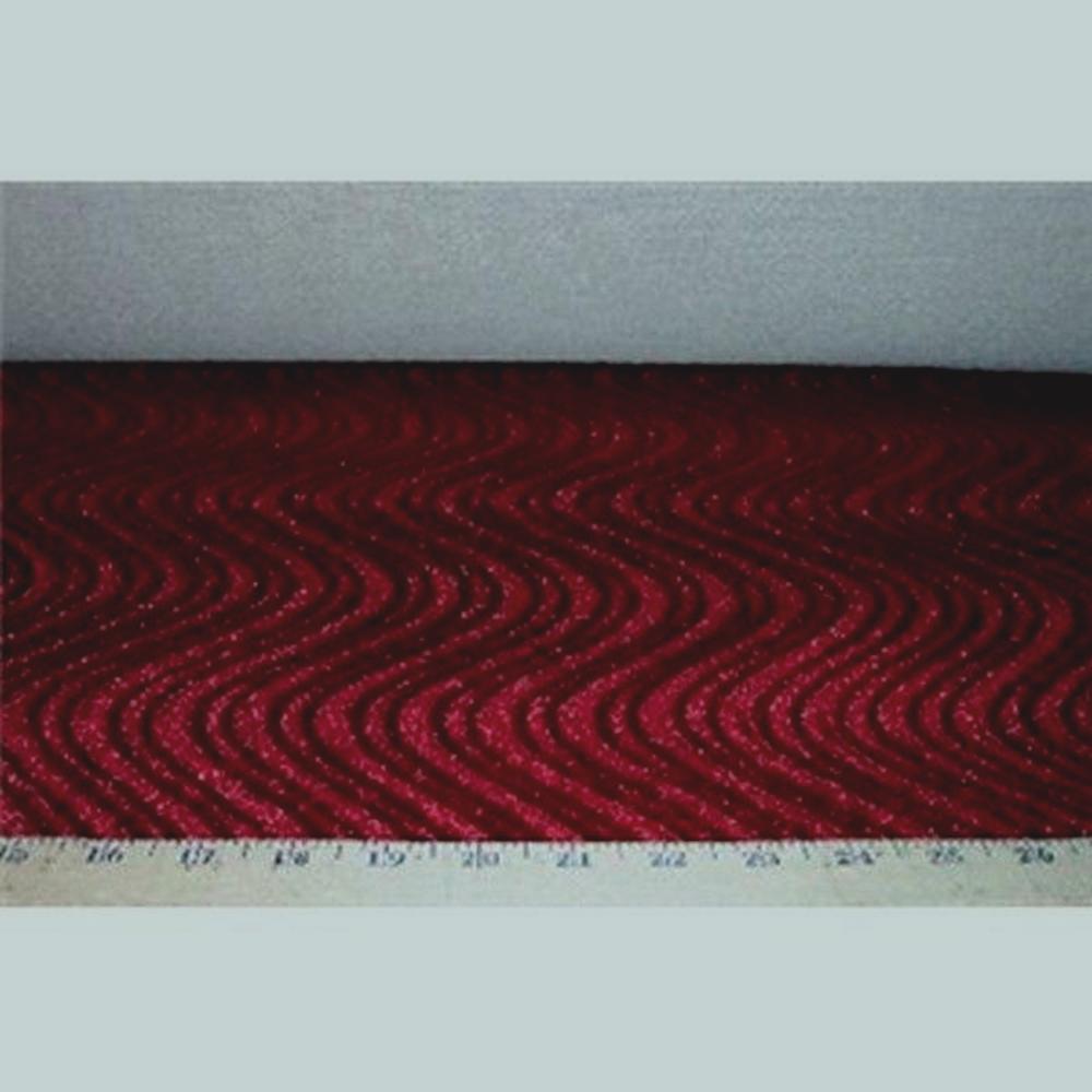 Upholstery Swirl Velvet Dark Burgundy
