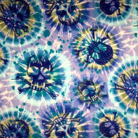 Premium Anti-Pill Tye Dye Skulls Fleece C78