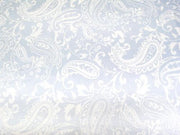 Paisley Charmeuse Satin BABY BLUE