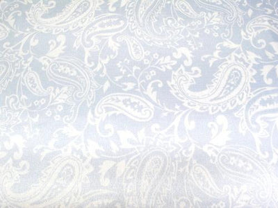 Paisley Charmeuse Satin BABY BLUE