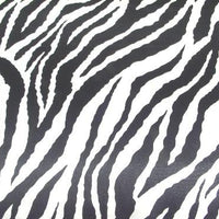 Zebra Charmeuse Satin BLACK/WHITE
