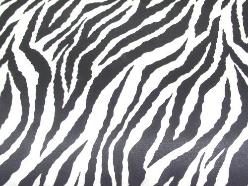 Zebra Charmeuse Satin BLACK/WHITE