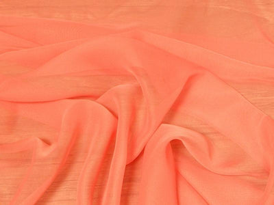 Chiffon 44 Inch Wide CORAL ORANGE