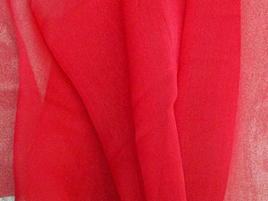 Two Tone Chiffon 58" RED