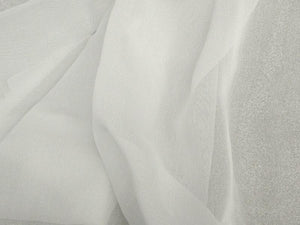 Two Tone Chiffon 58" WHITE