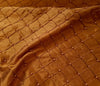 Embroidered W/Beads Pintuck Silk Dupioni 50" COPPER