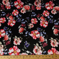 SWATCHES Dull Floral Charmeuse Silky