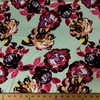SWATCHES Dull Floral Charmeuse Silky