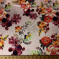 SWATCHES Dull Floral Charmeuse Silky