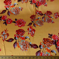SWATCHES Dull Floral Charmeuse Silky