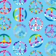 Premium Anti-Pill Peace Signs Fleece 215
