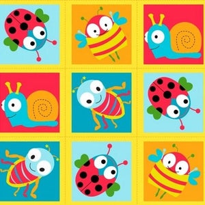 Premium Anti-Pill Lady Bugs Insects Fleece 217