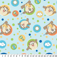 Anti-Pill Looney Tunes Taz Blue Fleece 609