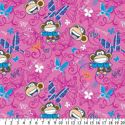 Premium Anti-Pill Bobby Jack Babi Butterflies Fleece 620