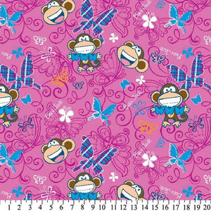 Premium Anti-Pill Bobby Jack Babi Butterflies Fleece 620