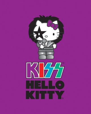 Premium Anti-Pill Hello Kitty Kiss Starchild Panel Fleece B266