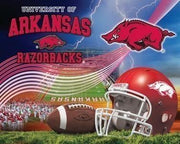 Anti-Pill Arkansas Stadium Football Fleece Panel B639