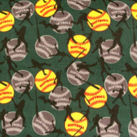 Anti-Pill Softball Hunter Green Fleece 416
