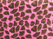 Giraffe Fuchsia Fleece 144
