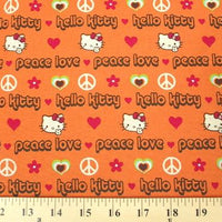 Hello Kitty Peace Orange Cotton HK-6