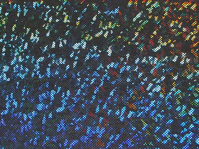 Metallic Hologram Foil Spandex BLACK 