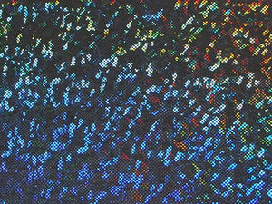 Metallic Hologram Foil Spandex BLACK "60 YARD ROLL"