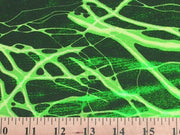 Lightning Foil Spandex LIME BLACK