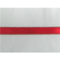 3/8" Gold Metallic Edge Satin Ribbon