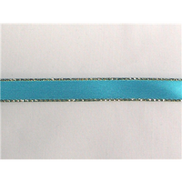 3/8" Gold Metallic Edge Satin Ribbon