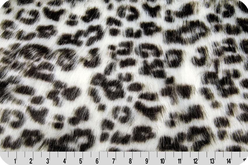 White Panther Fur White/Black MF-54