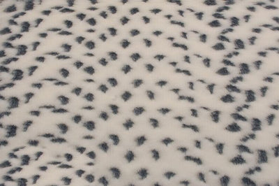Snow Cheetah Gray White Minky Fur MF-8