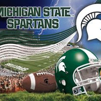 Premium Anti-Pill Michigan State Stadium Wave Football Fleece B464