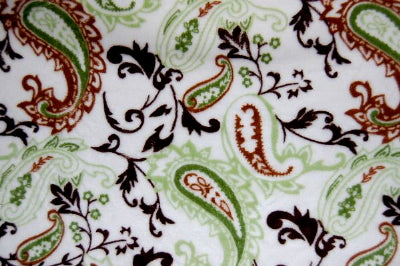 SWATCHES Paisley Minky Cuddle Fur