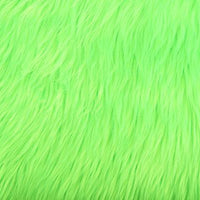 Long Pile Shaggy Fur NEON GREEN