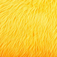 Long Pile Shaggy Fur NEON YELLOW