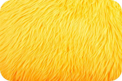 Long Pile Shaggy Fur NEON YELLOW