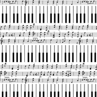 Premium Anti-Pill Piano Keys Fleece A67