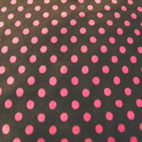 Polka Dot Cuddle Fur BROWN/FUCHSIA