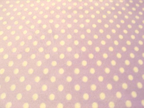 Polka Dot Cuddle Fur LAVENDER