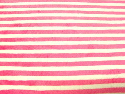 Striped Cuddle Fur FUCHSIA