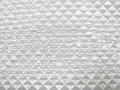 White 1-1/2 Quilted Satin